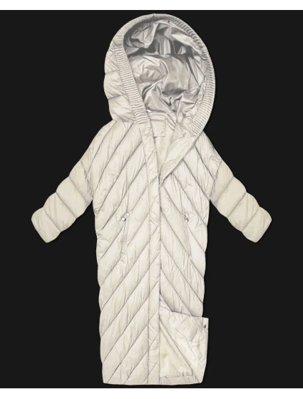 Zimní bunda netopýřího typu v barvě ecru Minority (P3-6026-12)