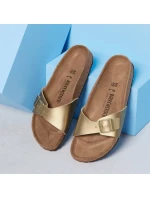 Dámské žabky Madrid Gold regular wide dámské model 21960195 - Birkenstock