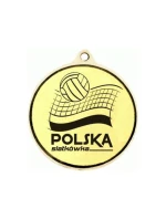 Medal złoty z miejscem na emblemat 25 mm - medal stalowy grawerowany laserem- RMI