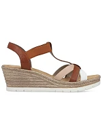 Sandały damskie na brązowe model 22087200 - Rieker Sandały damskie na brązowe model 22087200 - Rieker