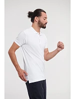 Pánské elastické piqué polo 10. white model 22473866 - Russell Athletic Pánské elastické piqué polo 10. white model 22473866 - Russell Athletic