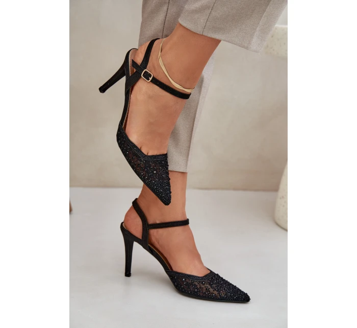 Ozdobené Lodičky S  Černé model 21684907 - Boto