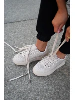 Dámské tenisky se zdobením na platformě béžové Eanneth Dámské tenisky se zdobením na platformě béžové Eanneth