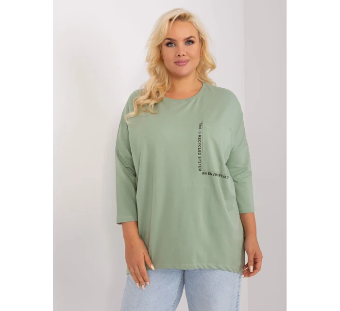 Bluzka RV BZ model 18965291 pistacjowy - FPrice Bluzka RV BZ model 18965291 pistacjowy - FPrice
