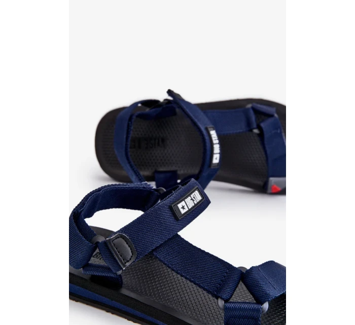 Pánské sandály na suchý zip Big Star DD174718 Námořnická modrá Pánské sandály na suchý zip Big Star DD174718 Námořnická modrá