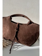 Torebka Z Eko Zamszu Czekoladowa Ivonira