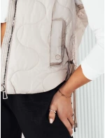 Dámská prošívaná vesta světle šedá Dstreet model 21974282 - FashionStreet