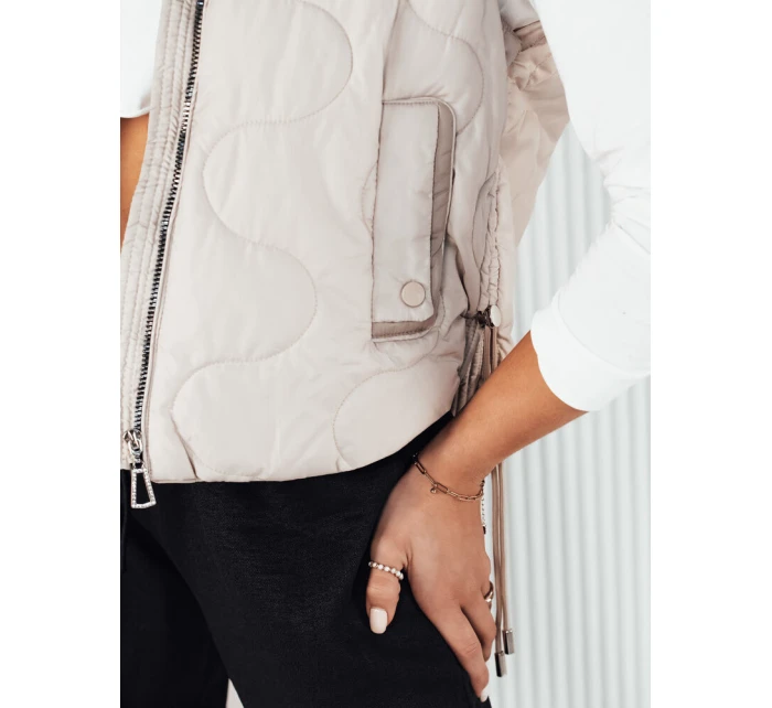 Dámská prošívaná vesta světle šedá Dstreet model 21974282 - FashionStreet