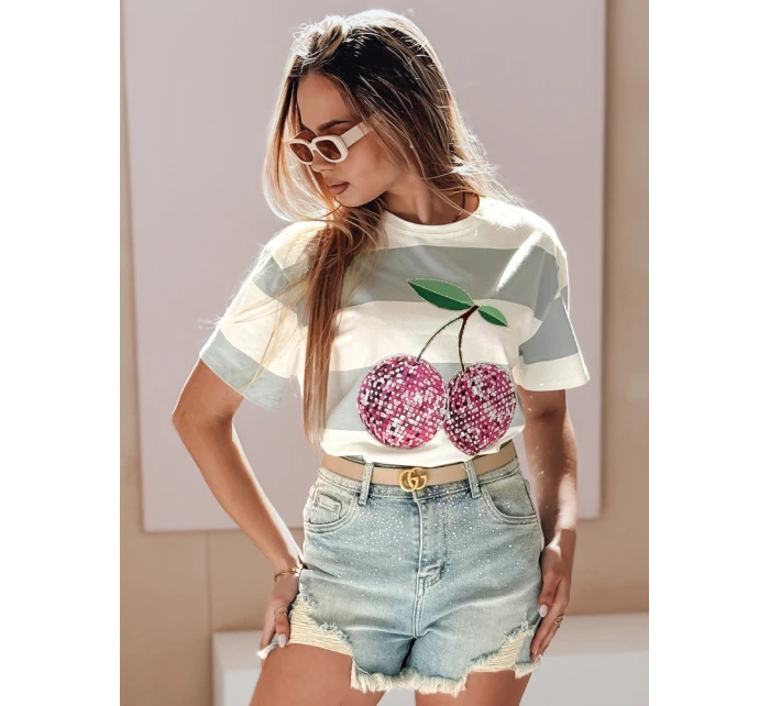 Dámské džínové šortky se zirkony LIKE A STAR modré FashionStreet SY0487