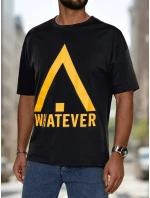 Pánské tričko s potiskem černé Dstreet RX5666