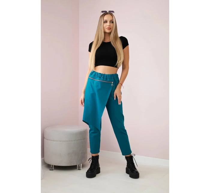 Punto Milano Zimní kalhoty s ozdobným zipem námořní Punto Milano Zimní kalhoty s ozdobným zipem námořní