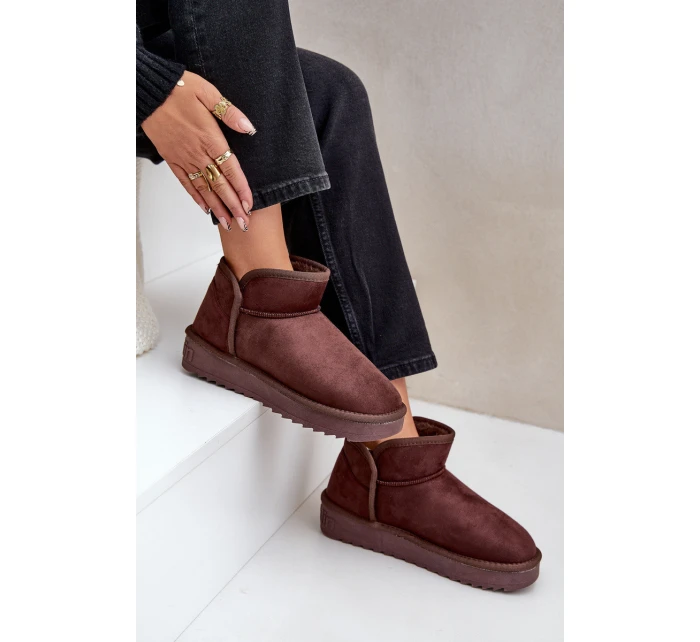 Sněhule Na Platformě Dámské D.Franklin DFSH370010 Čokoládové