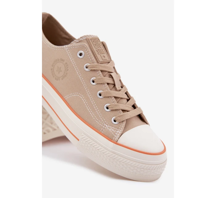 Pánské Tenisky Na Platformě Big Star RR174323 Béžové Pánské Tenisky Na Platformě Big Star RR174323 Béžové