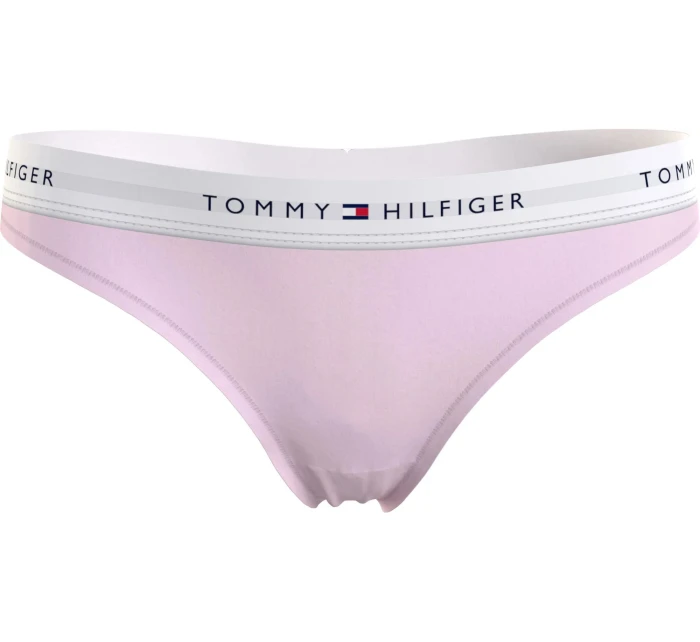 Dámská tanga LOGO WAISTBAND THONG UW0UW03835TOG světle růžová - Tommy Hilfiger Dámská tanga LOGO WAISTBAND THONG UW0UW03835TOG světle růžová - Tommy Hilfiger