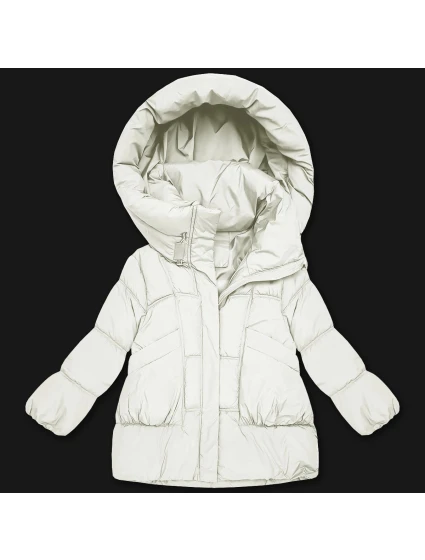 damska kurtka oversize biały model 21725747 - S'WEST damska kurtka oversize biały model 21725747 - S'WEST