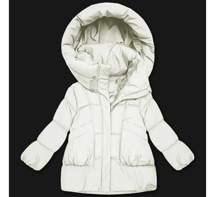 damska kurtka oversize biały model 21725747 - S'WEST damska kurtka oversize biały model 21725747 - S'WEST
