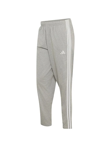 Pánské kalhoty Essentials 3Stripes Single Jersey Tapered Open šedé, model 22403339 - ADIDAS Pánské kalhoty Essentials 3Stripes Single Jersey Tapered Open šedé, model 22403339 - ADIDAS