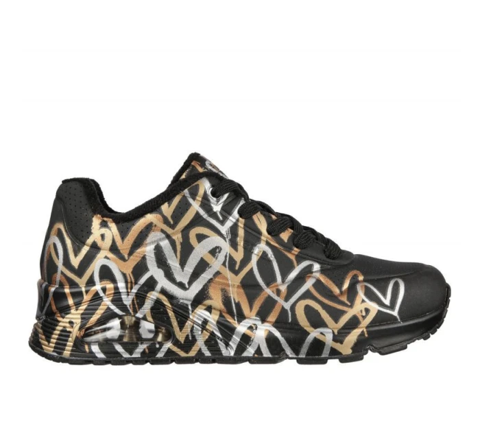 Boty Skechers Uno Metallic Love W 155523/BKGD