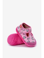 Pantofle Dětské Elastické Na Suchý Zipper S Růžové model 21682793 - Milami