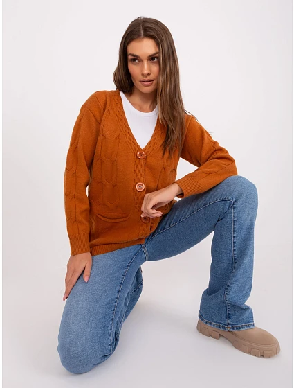 Sweter AT SW model 18884780 jasny brązowy - FPrice