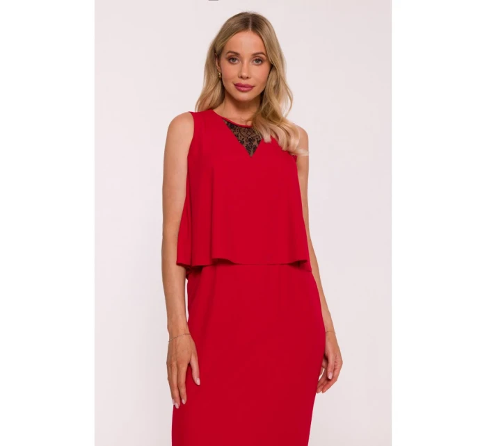Šaty s  červené model 21470652 - STYLOVE