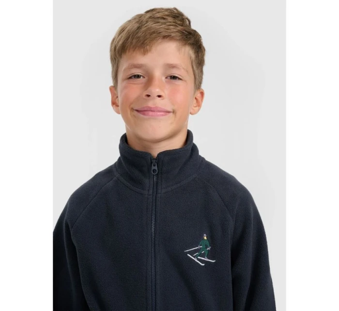 4FHřejivý fleece se stojáčkem chlapecký 4F 4FJRAW25TFLEM438-31S