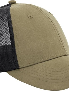 Beechfield B 644R 6 panelová Trucker kšiltovka "Technical Mesh" 53.644R desert sand/black