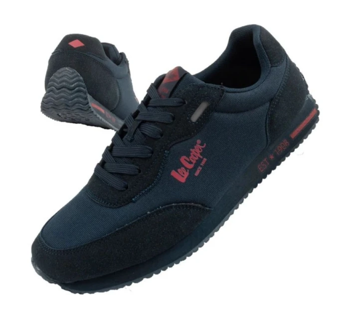Pánské sportovní boty LCW-25-03-3385M Tmavě modrá s červenou - Lee Cooper