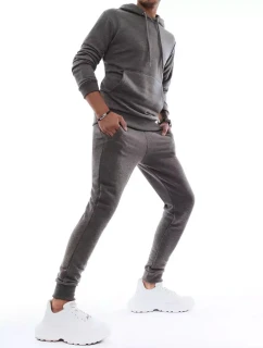 Pánská antracitová tepláková souprava FashionStreet AX0420