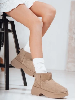 Dámské sněhule na silné podrážce béžové FashionStreet ZY1289