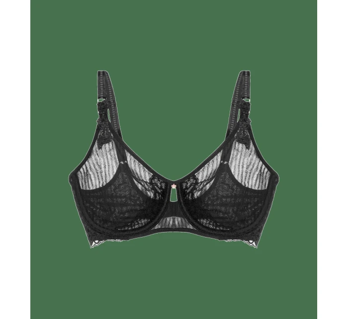 Podprsenka Peony Florale W01 - černá - TRIUMPH Podprsenka Peony Florale W01 - černá - TRIUMPH