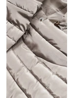 Béžová dámská bunda s stahovacími lemy model 21402458 - MINORITY