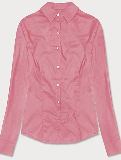 Světle růžová klasická dámská košile model 18302340 - J.STYLE