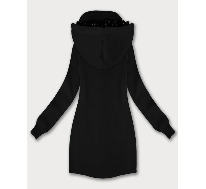 Černá dámská mikina s kapucí a se stojáčkem LHD (AMG-171)