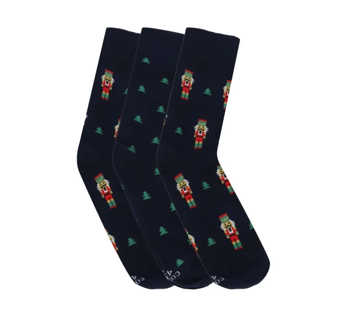 Pánské ponožky 3 pack Premium 3 pack Christmas blue - CORNETTE