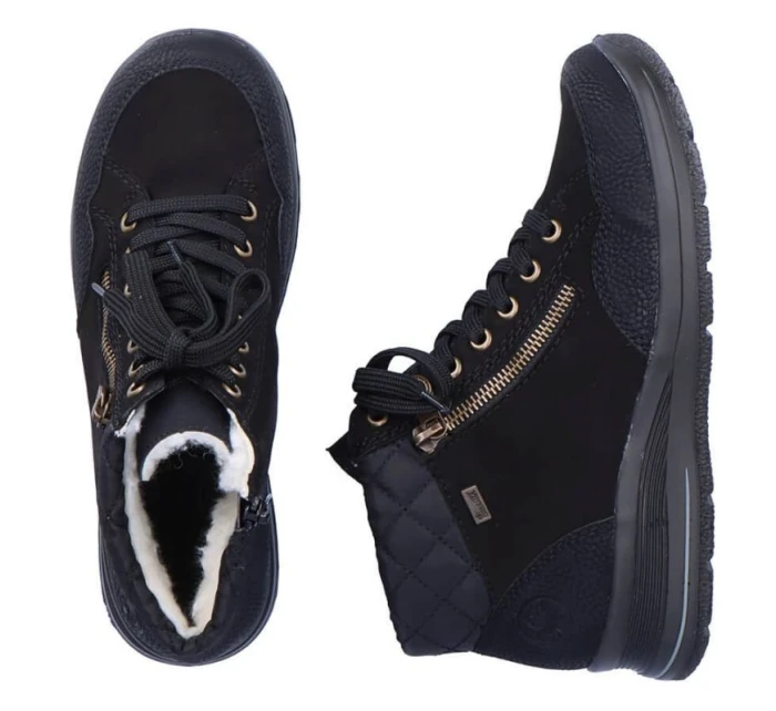 Nepromokavé kožené zateplené boty Rieker W RKR567 Nepromokavé kožené zateplené boty Rieker W RKR567