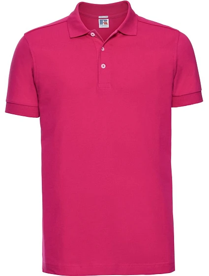 Russell Athletic 566M Pánské elastické piqué polo 10.566M fuchsia Russell Athletic 566M Pánské elastické piqué polo 10.566M fuchsia