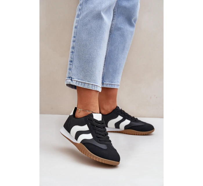 Klasické Dámské Tenisky Z Eko Kůže Černé model 21683302 - Boto