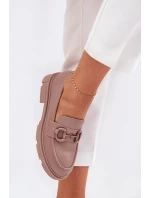 Dámské Mokasíny Eko Kůže S Ozdobným Detalem Khaki model 21689817 - Boto Dámské Mokasíny Eko Kůže S Ozdobným Detalem Khaki model 21689817 - Boto