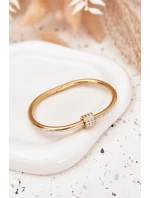 Dámský náramek s křišťály z nerezové oceli zlatý Dámský náramek s křišťály z nerezové oceli zlatý