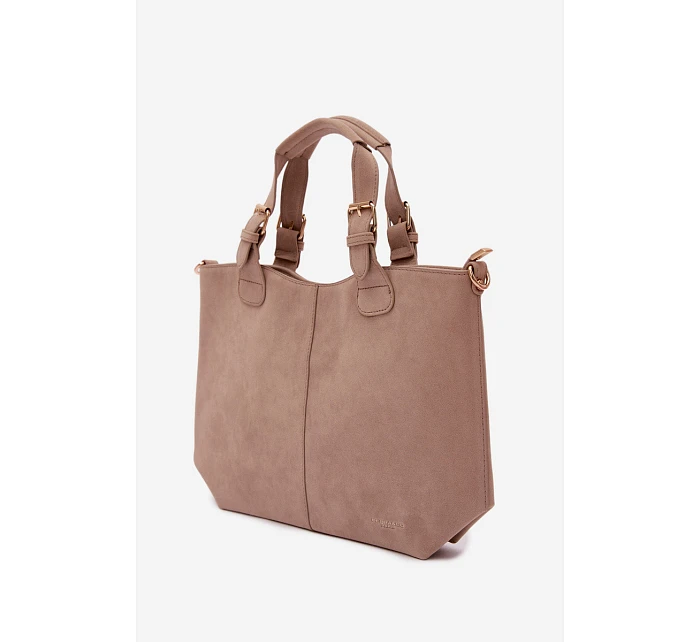 Bežová kabelka z imitace semiše Clarette