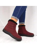 Dámské nepromokavé sněhové boty Vínová NEWS model 19368052 - Inello Dámské nepromokavé sněhové boty Vínová NEWS model 19368052 - Inello