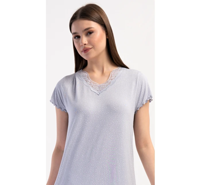 Dámská noční košile s krátkým rukávem Vločka
