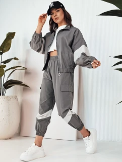 Dámská tepláková souprava HAROL tmavě šedá FashionStreet AY1022