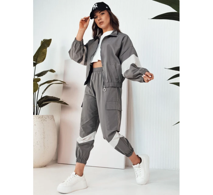 Dámská tepláková souprava HAROL tmavě šedá FashionStreet AY1022