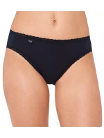 Dámské kalhotky sloggi 24/7 Cotton Lace Tai C3P - černé - SLOGGI Dámské kalhotky sloggi 24/7 Cotton Lace Tai C3P - černé - SLOGGI