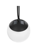 SOLÁRNÍ LAMPA PLASTOVÁ KOULE ZÁVĚSNÁ 20CM