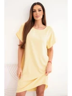 Šaty s kapsami žlutá Šaty s kapsami žlutá