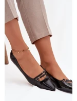 Lakované baleríny s proužky Černé model 21757600 - Boto