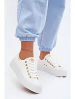 Dámské tenisky na platformě Lee Cooper LCW-26-31-4369 Bílé